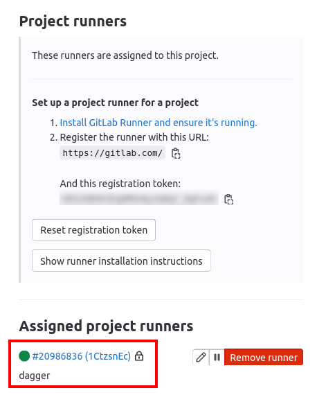 Runner registration