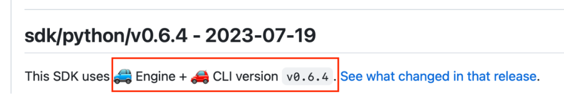 Release information
